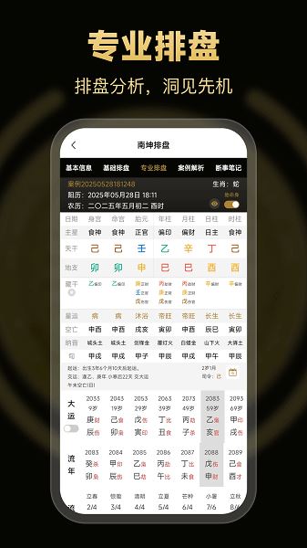 南坤八字排盘截图2