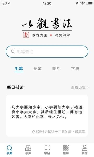 以观书法截图3