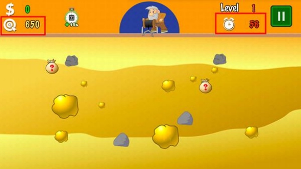 黄金矿工小游戏